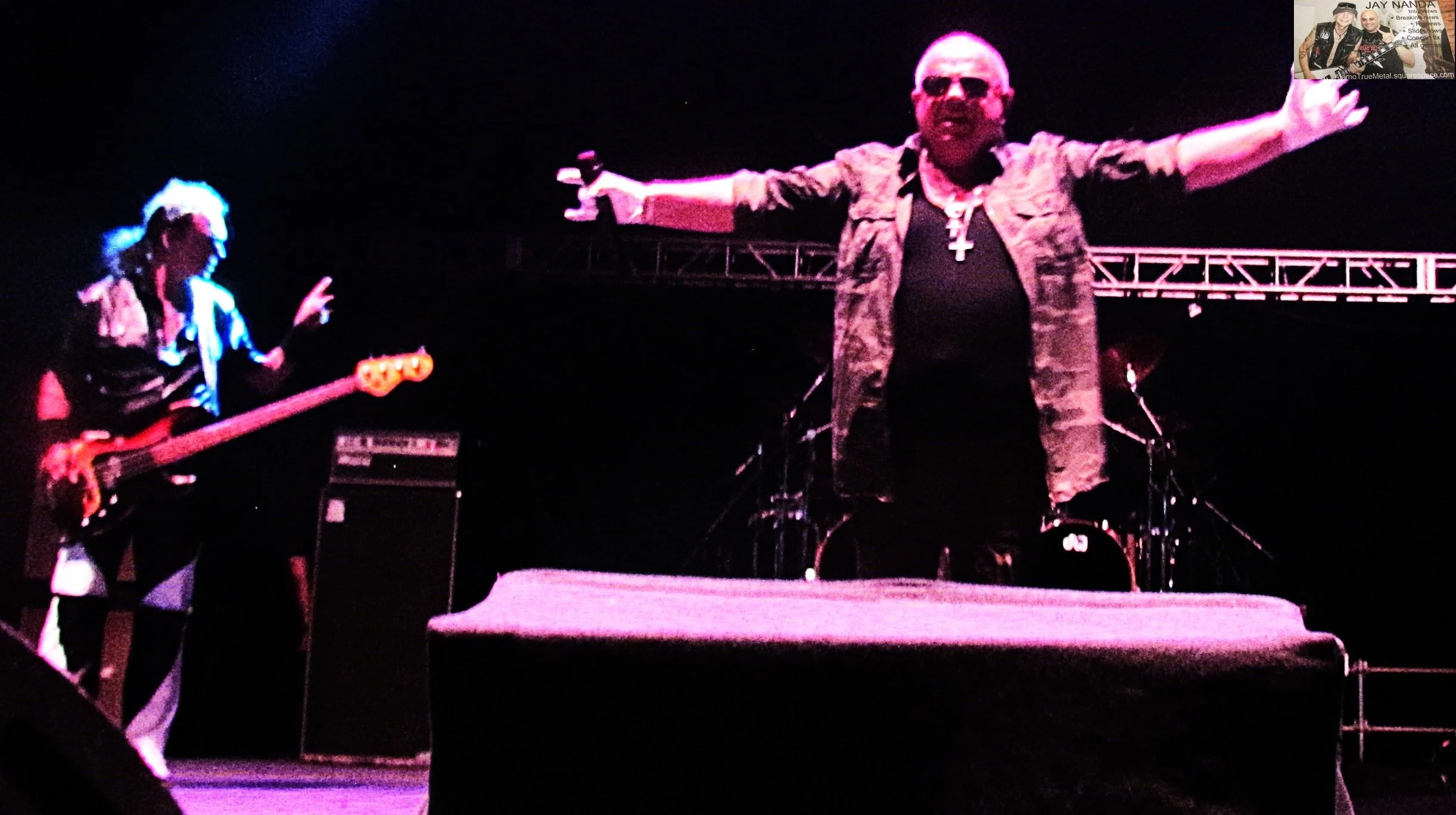  Dirkschneider acknowledges the cheers as he launches into opening song “Fast as a Shark.”  