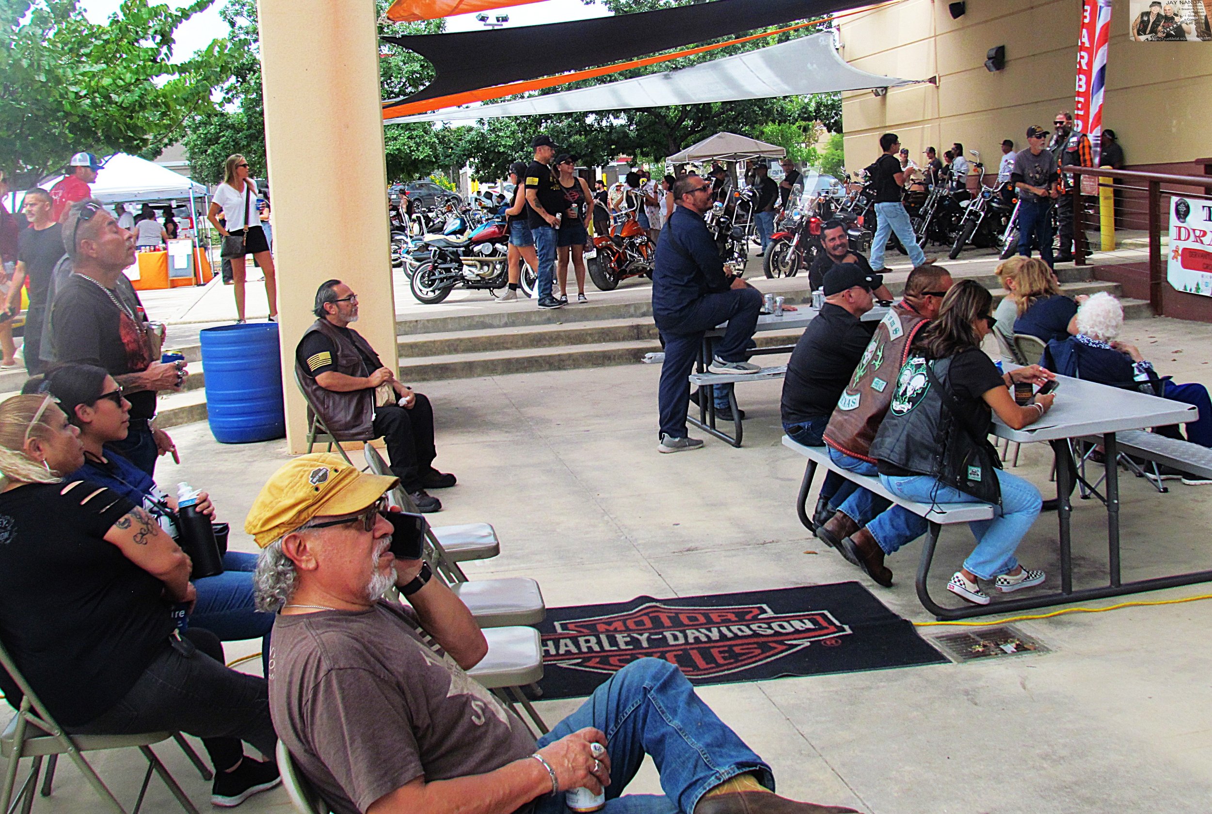  The audience settles in after the contest was over.  