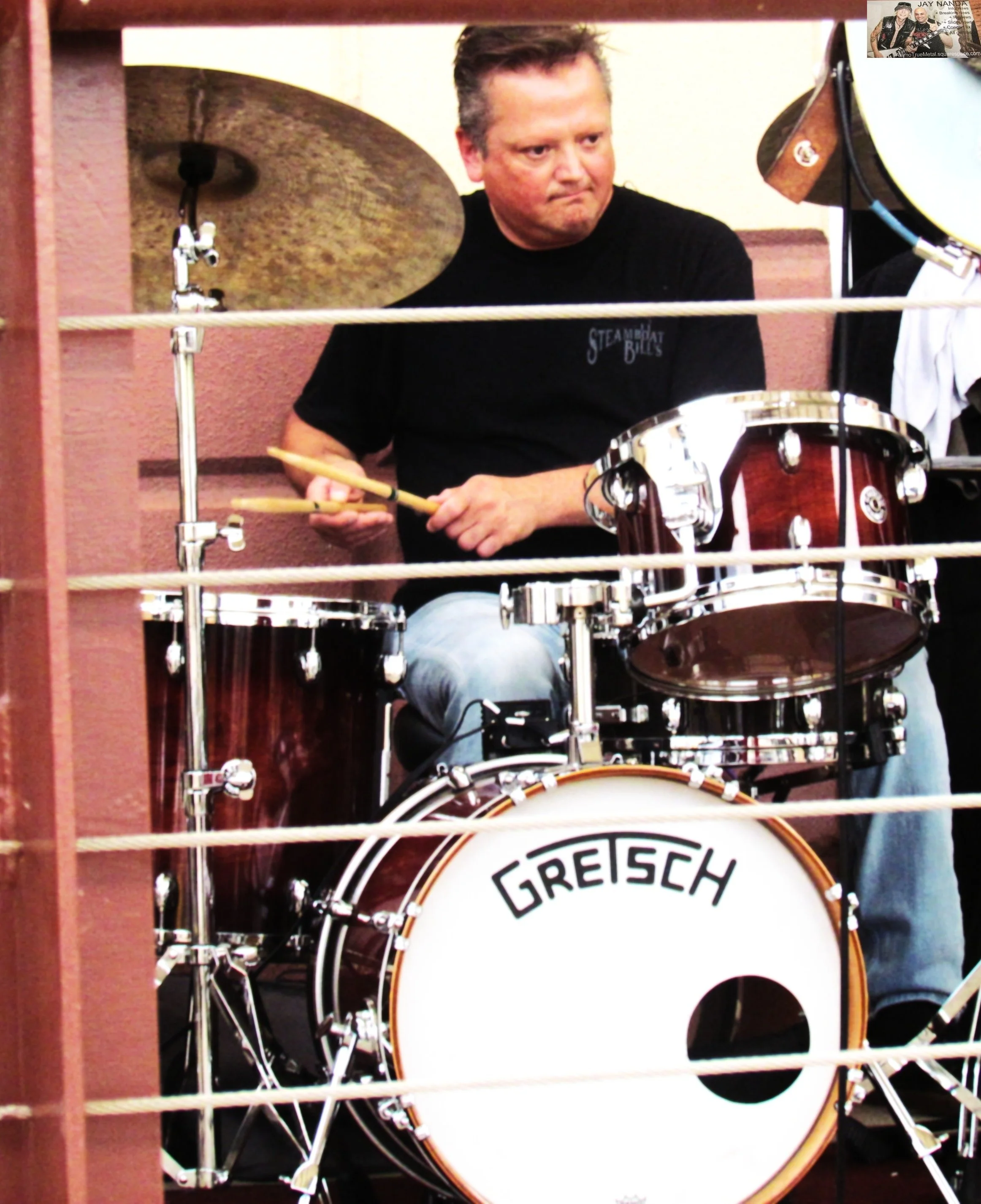 Tito is a picture of focus and intensity on the kit. 
