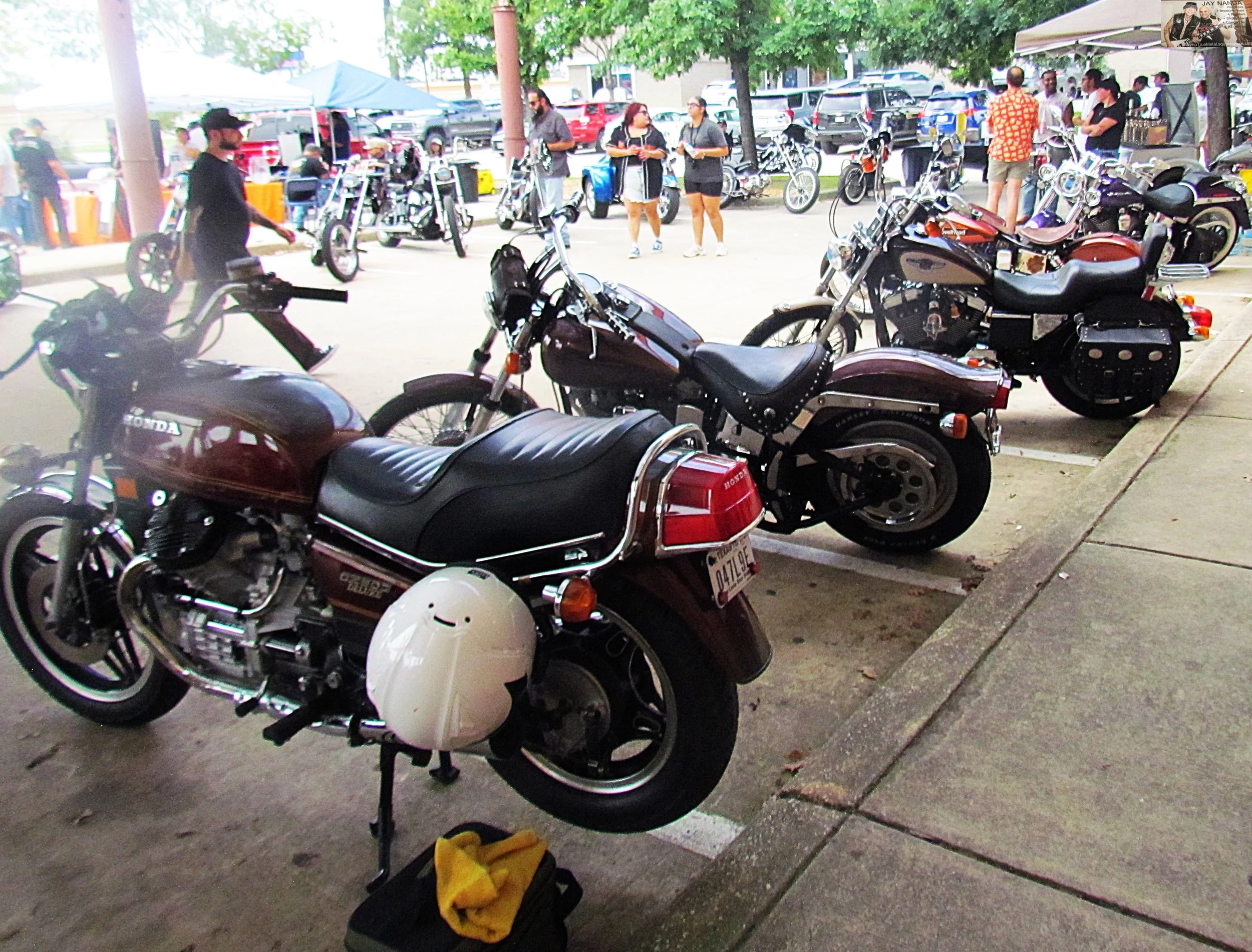  Another angle of some of the bikes ready to be judged.  