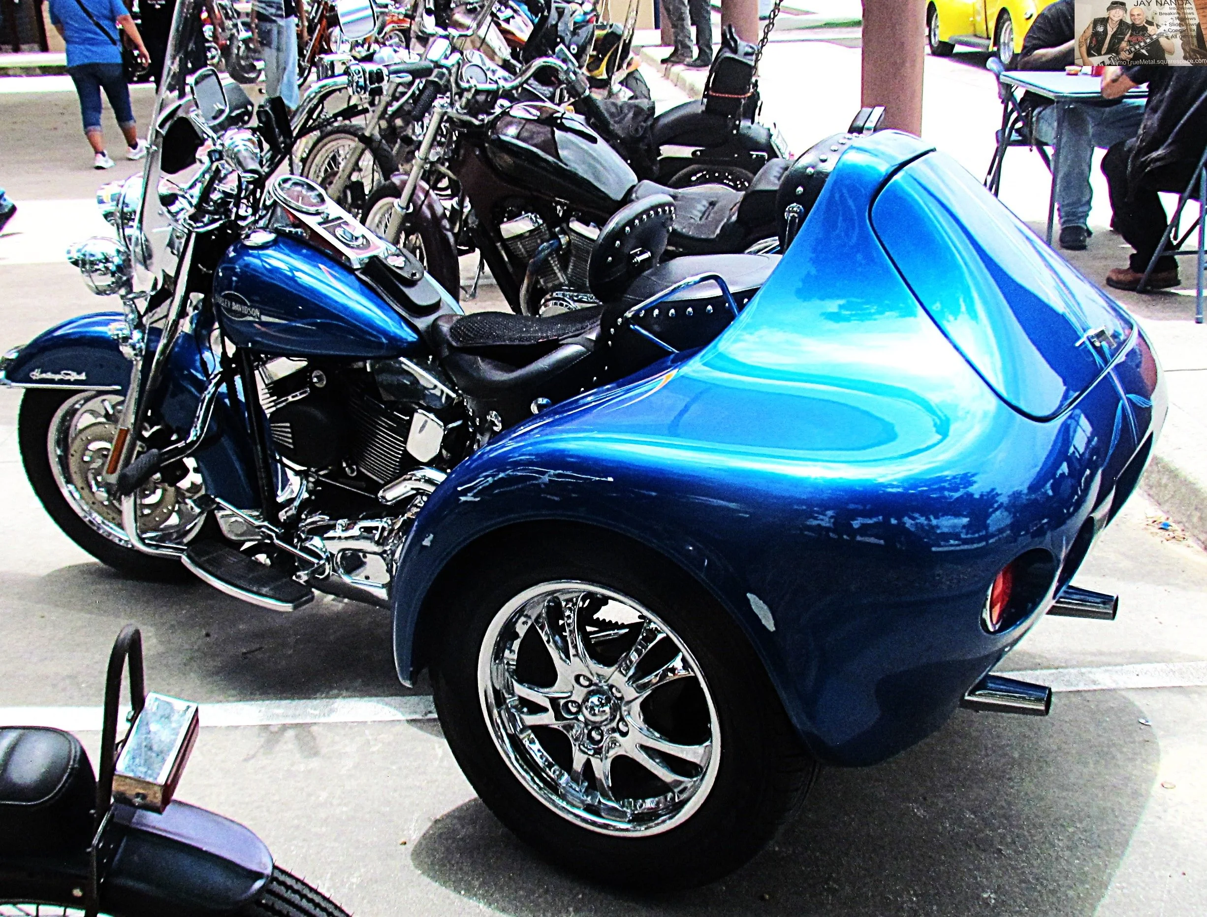  One of the more unique bikes on display.  