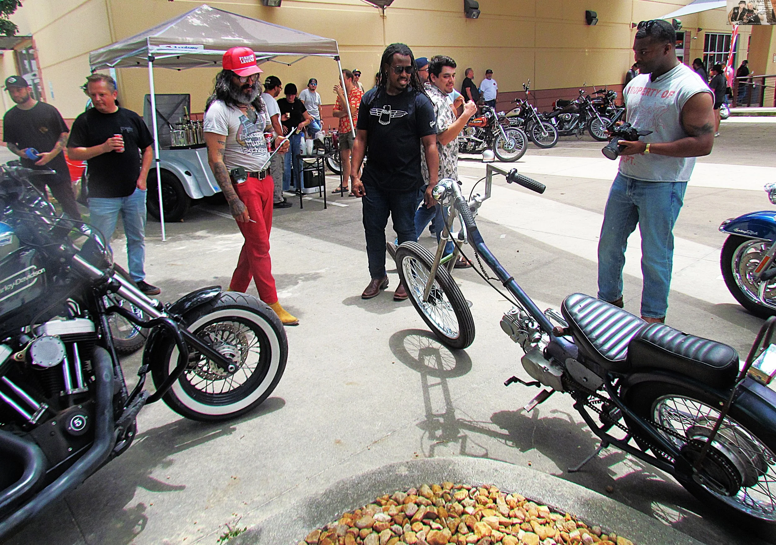  King and his Revival bandmates were also called upon to judge which bikes would win the Chopper and Vintage categories.  