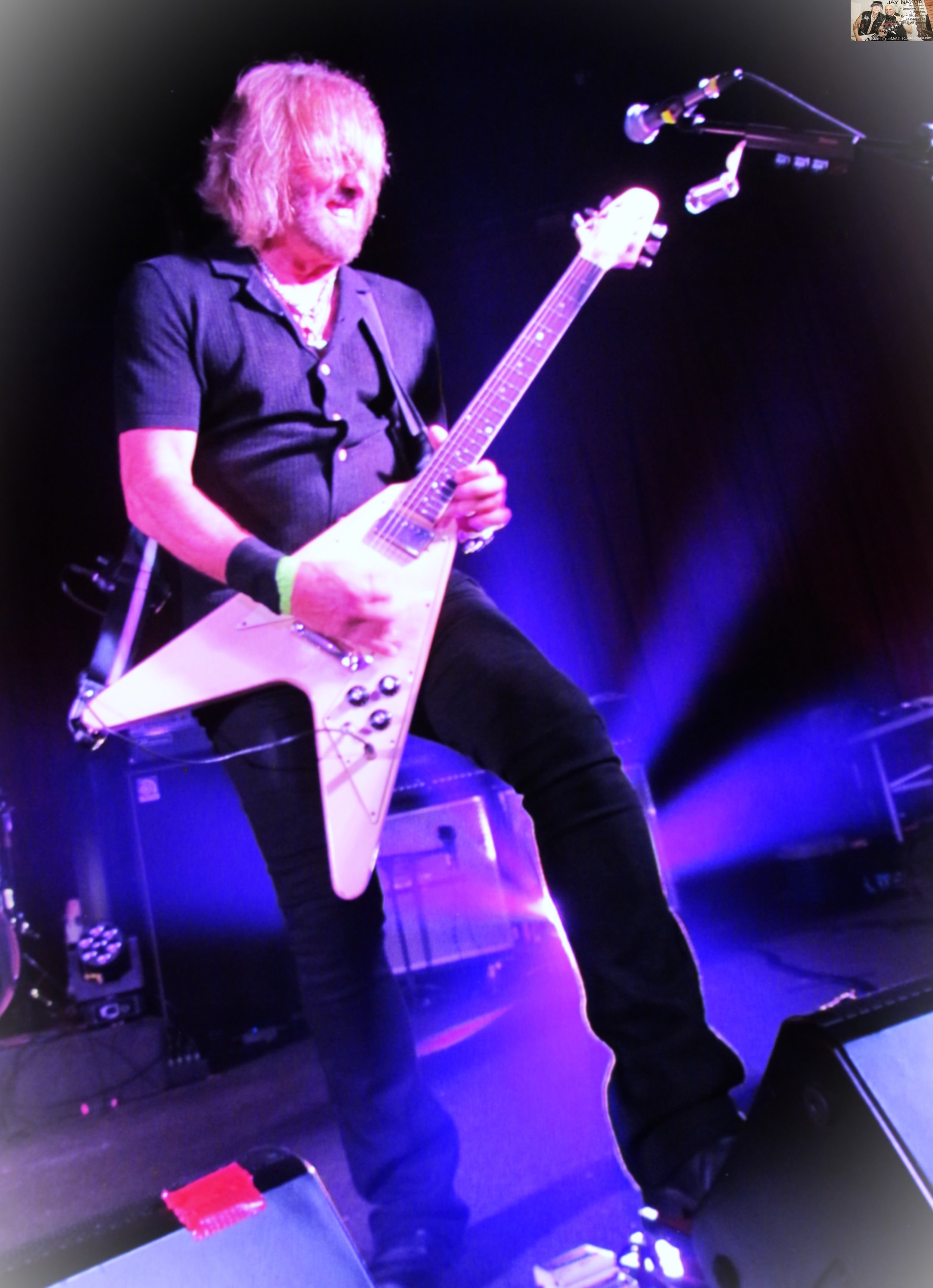  Adams and his Flying-V perform some electric magic. 
