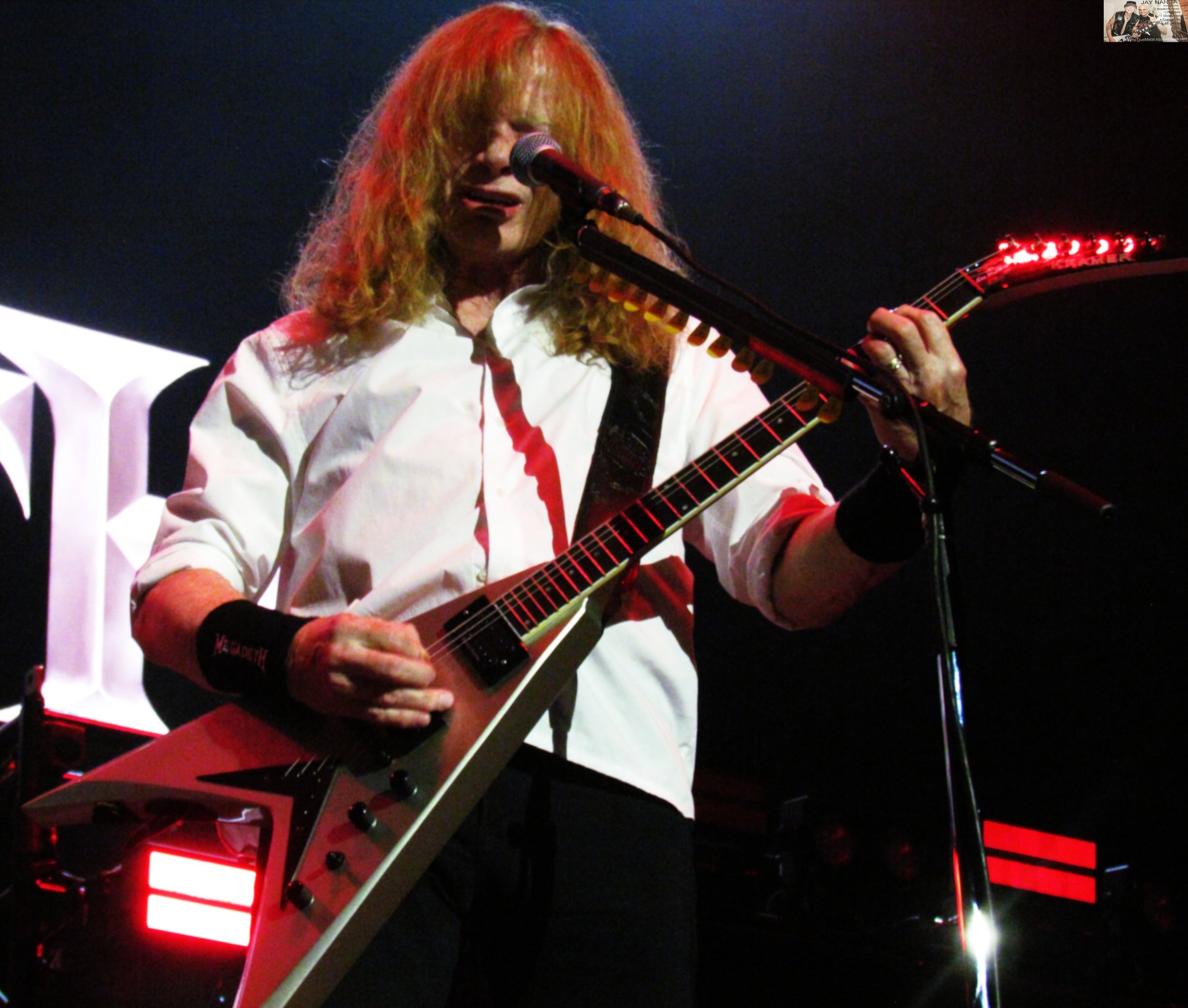  Mustaine led a nine-song, 45-minute set that covered the group’s classic era.  