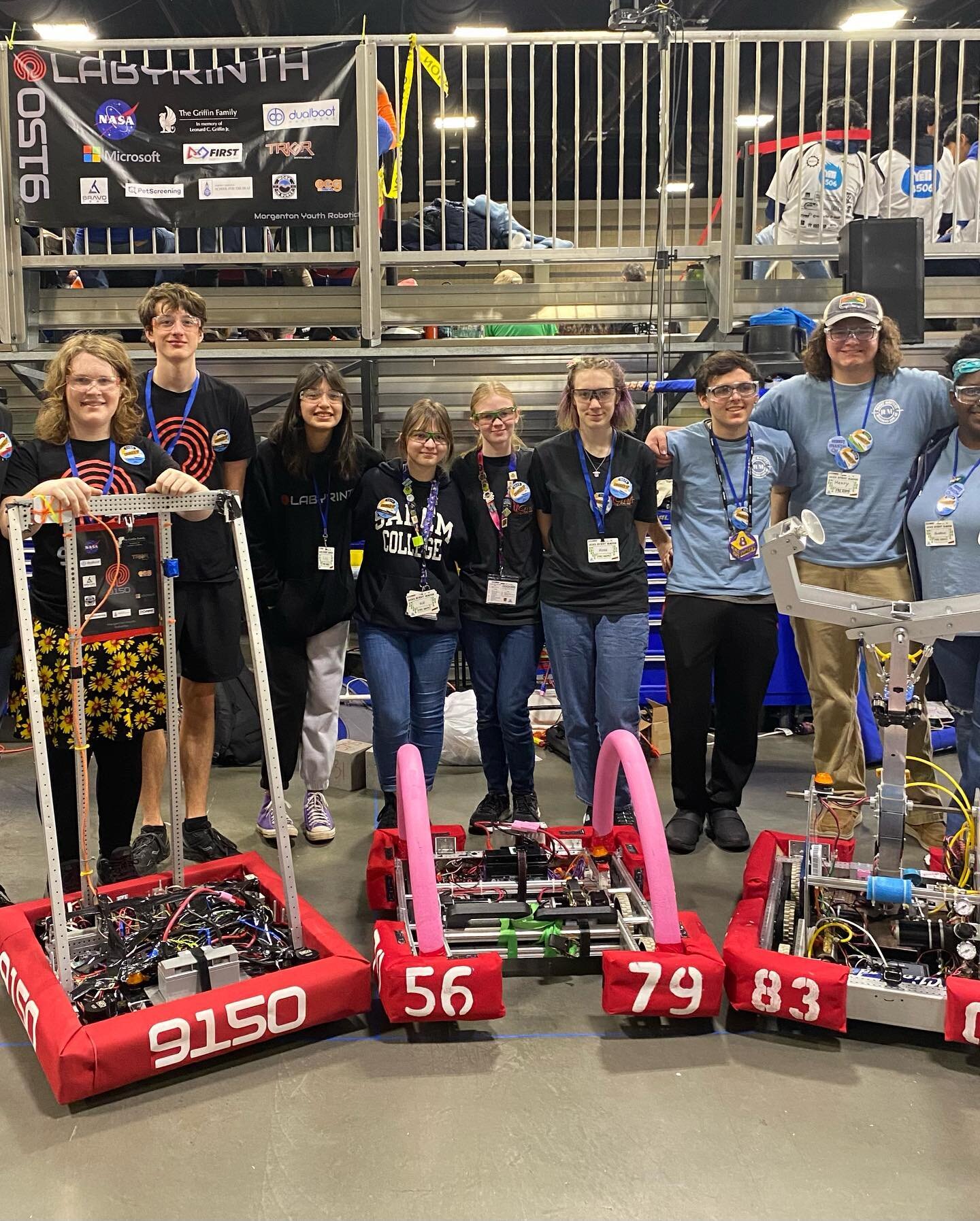 This past weekend, we attended our second district event at the Charlotte Convention Center! 
We had so much fun working with Alliance 8 Captain @robotmastrs and FRC Team 9150 Labyrinth Robotics. Congratulations to our Triad Alliance buddies @team153