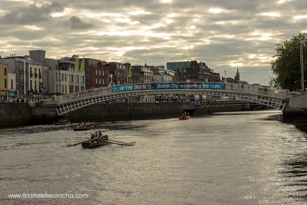  Currach racing on the Liffey. Culture Night 2015 