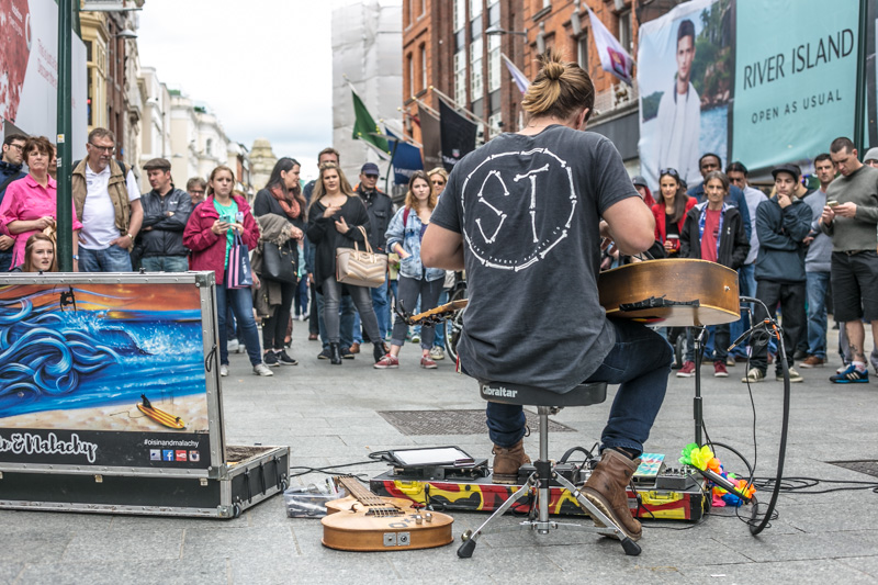 Oisin & Malachy in Grafton Street, Dublin June 2016