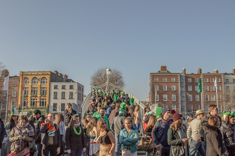Half Penny Bridge, St Patrick's Festival 2106