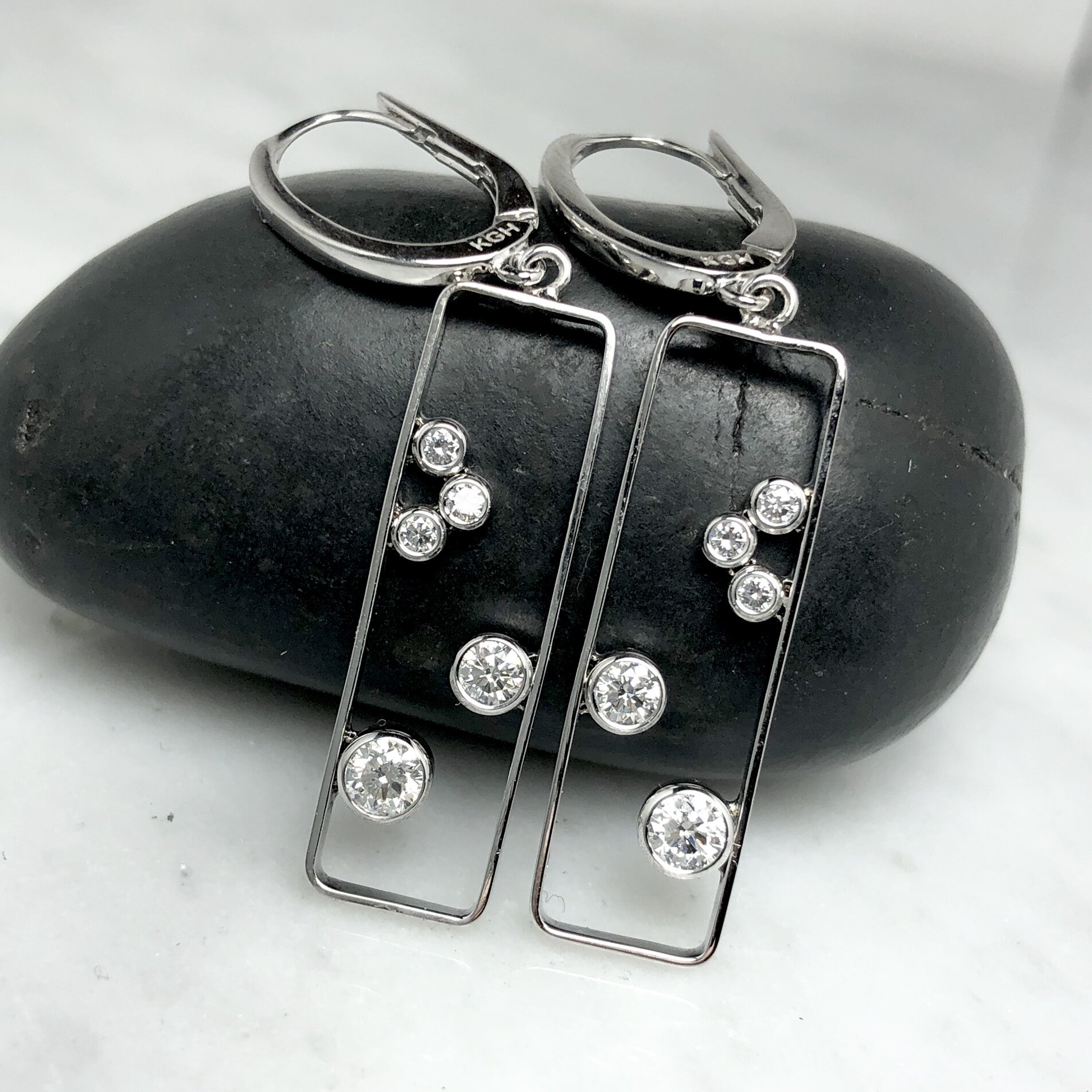 Custom Diamond Dangle Earrings