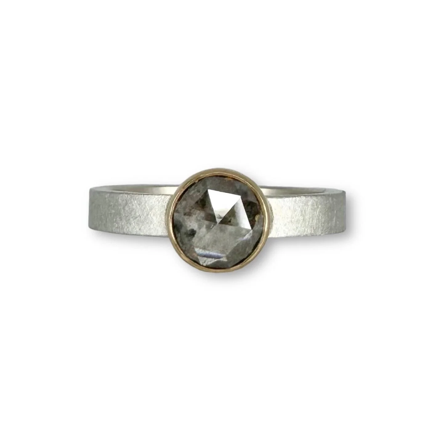 Rose cut grey diamond discount