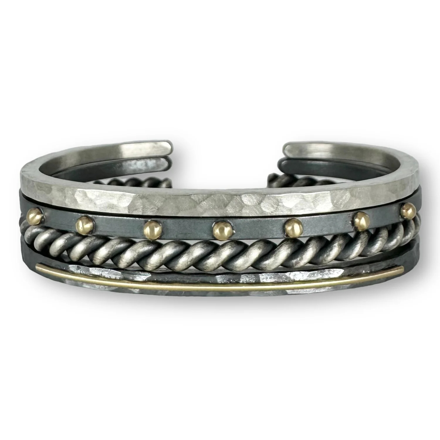 Hammered Silver Cuff — MADE Jewelry