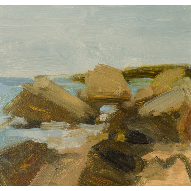  Erratics North Shore 5" x 5 1/2" oil on panel 1999 