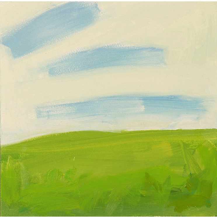  Simple Landscape 5" x 5" oil on panel 2016 