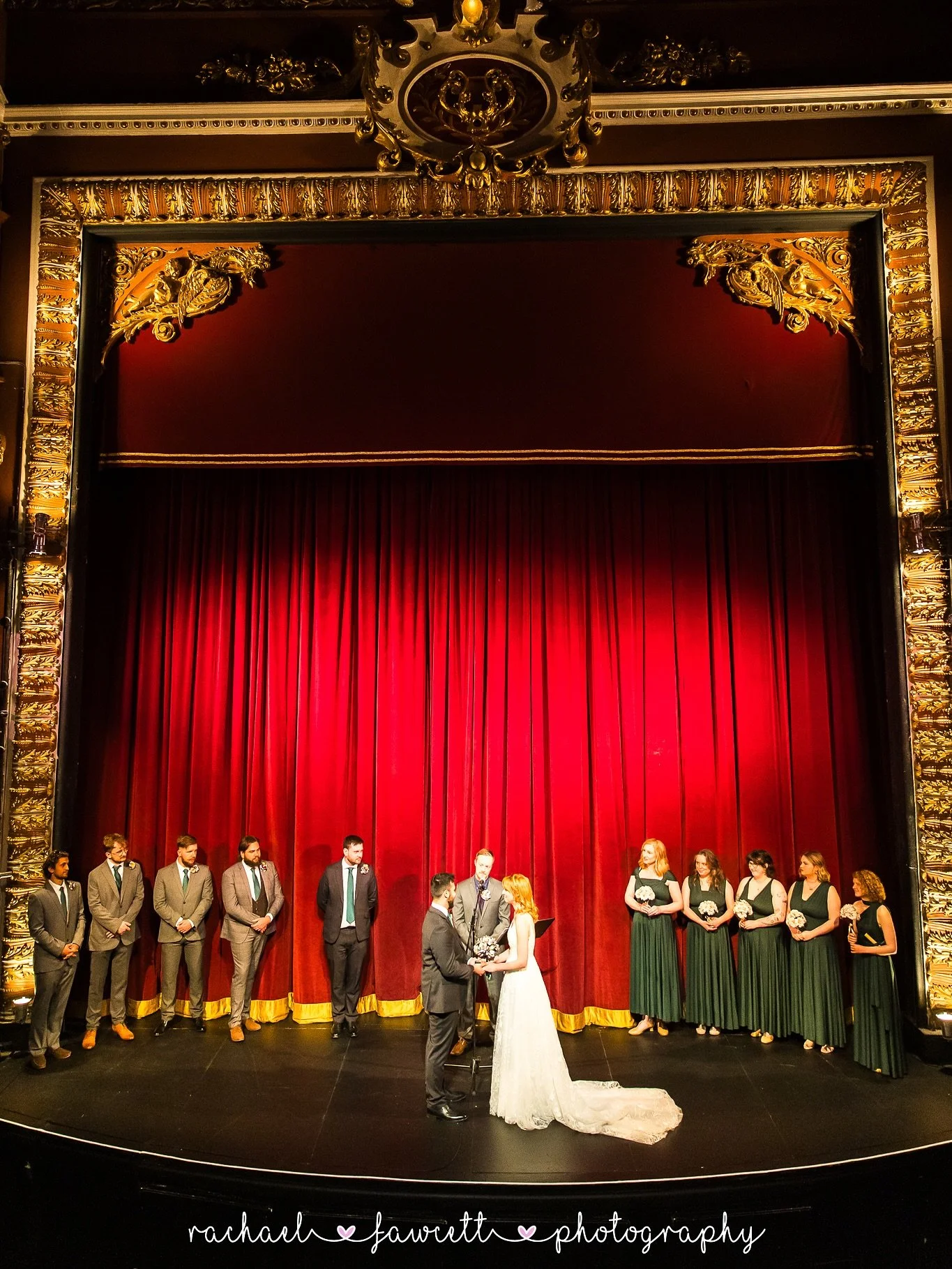 That time @storytellerandshowman and @naail_ishy got MARRIED at @harrogatetheatre 
An epic true love story, the most romantic on stage first dance and maybe the odd sword fight. Yep, that was a pretty cool day! 👌🏽😍

#harrogateweddingphotographer #