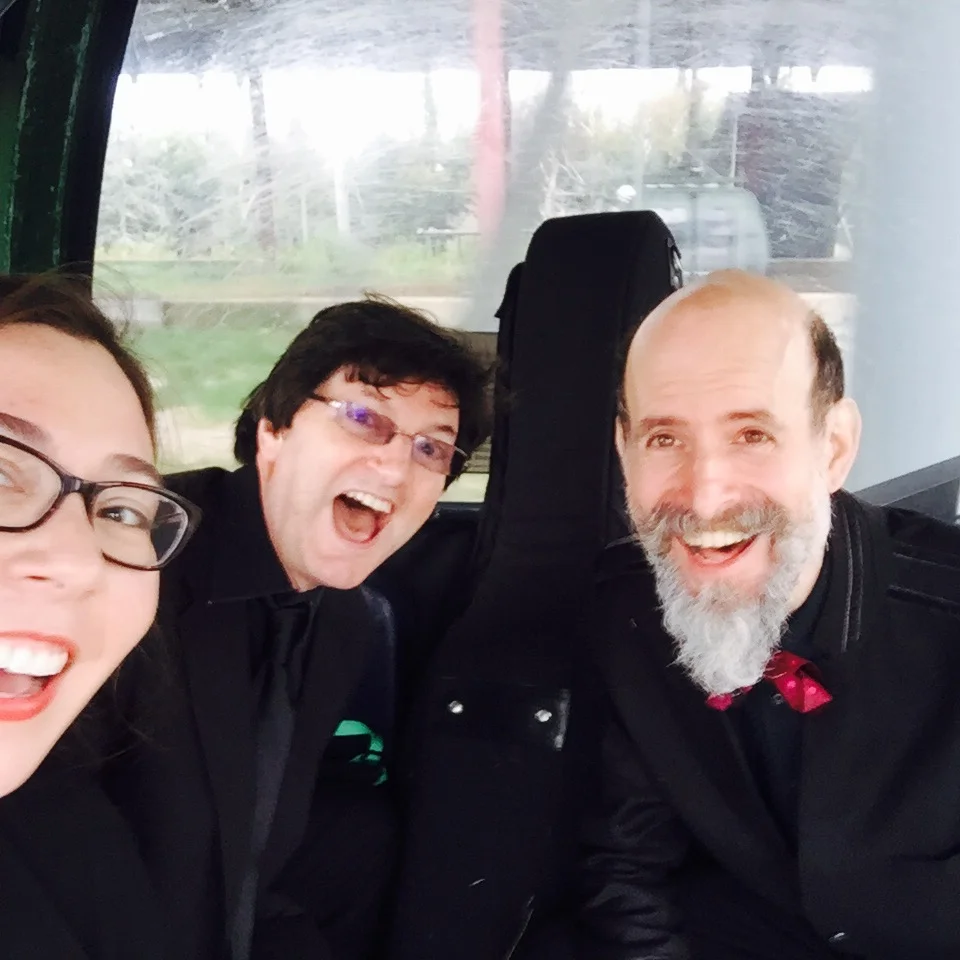 Lark Strings rides up gore mountain for a summit wedding