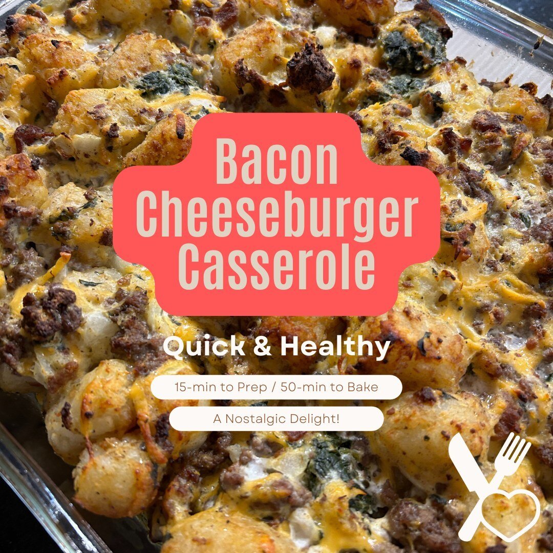 Transport yourself back to the cherished Tater Tot days in the cafeteria with this nostalgic delight &ndash; the Bacon Cheeseburger Casserole. While it's undeniably comfort food, we've made subtle adjustments to boost the protein content and trim dow