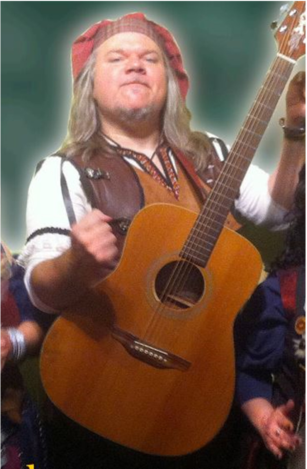 Dolph rocking out, Renaissance-style.