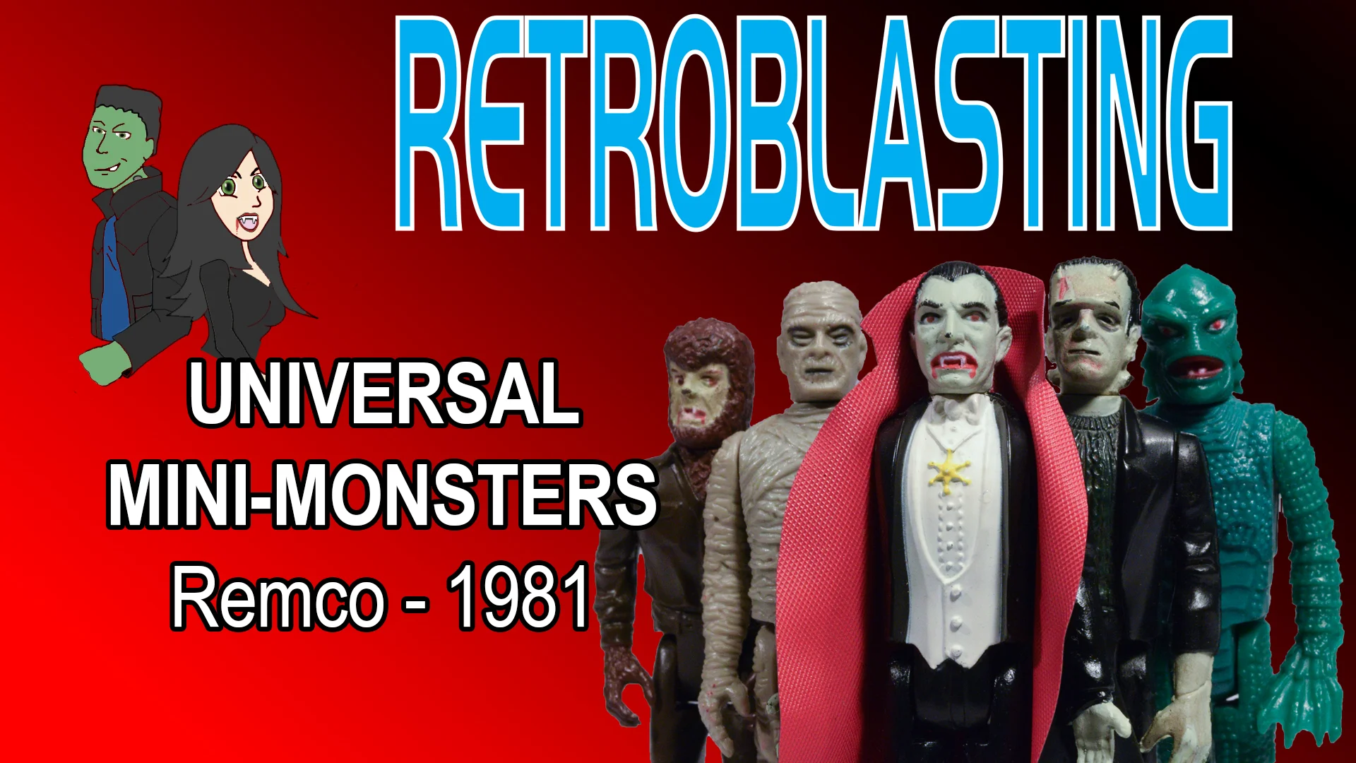 Remco Mini-Monsters 1981 Universal Vintage Action Figures Review
