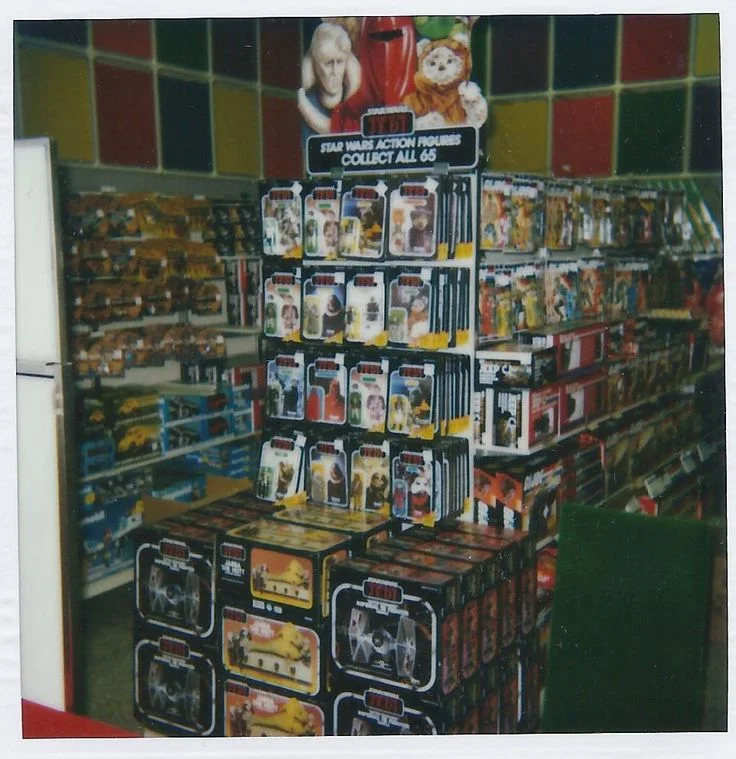 1983 Return of the Jedi toy display