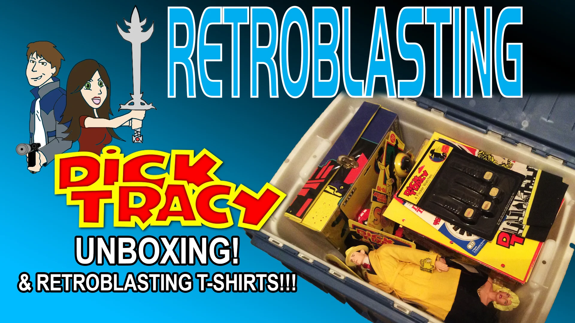 Dick Tracy Unboxing and RetroBlasting T-Shirts!