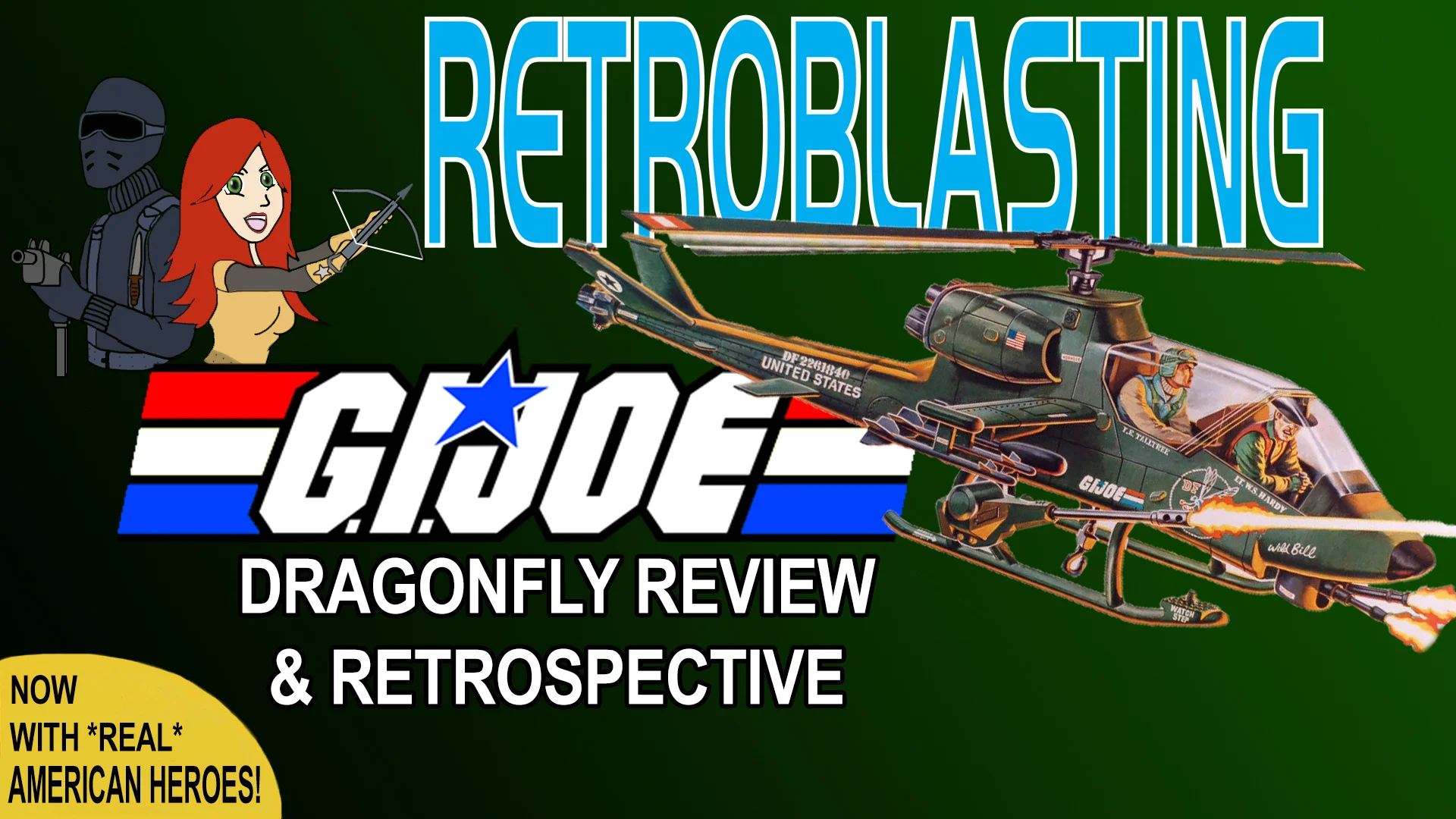 G.I. Joe Dragonfly Vintage Toy Review with a *REAL* American Hero
