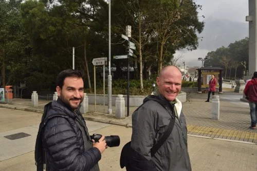 Me and Jose Luis, the aspiring photographers.