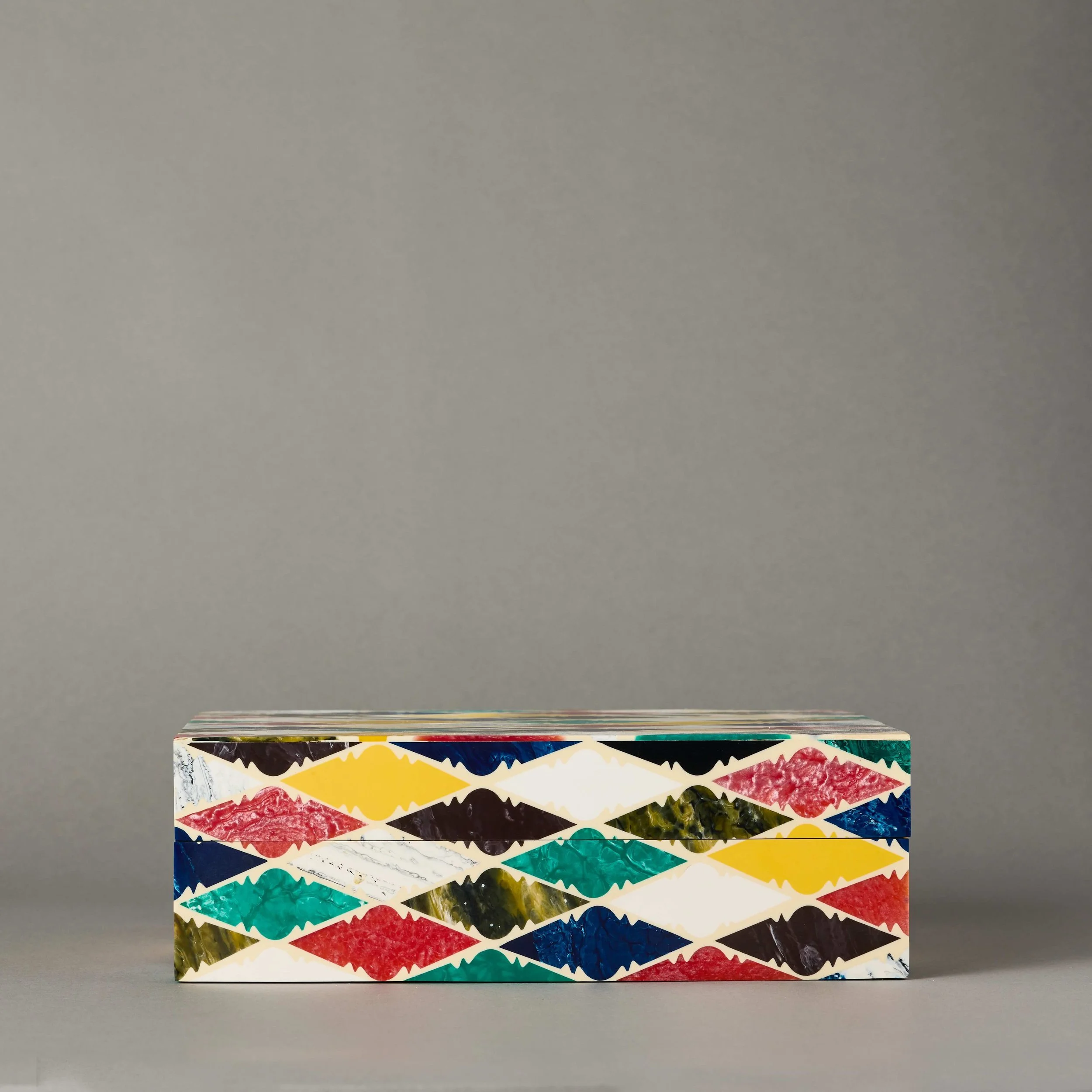 Multi-Color Geometric Box | Large