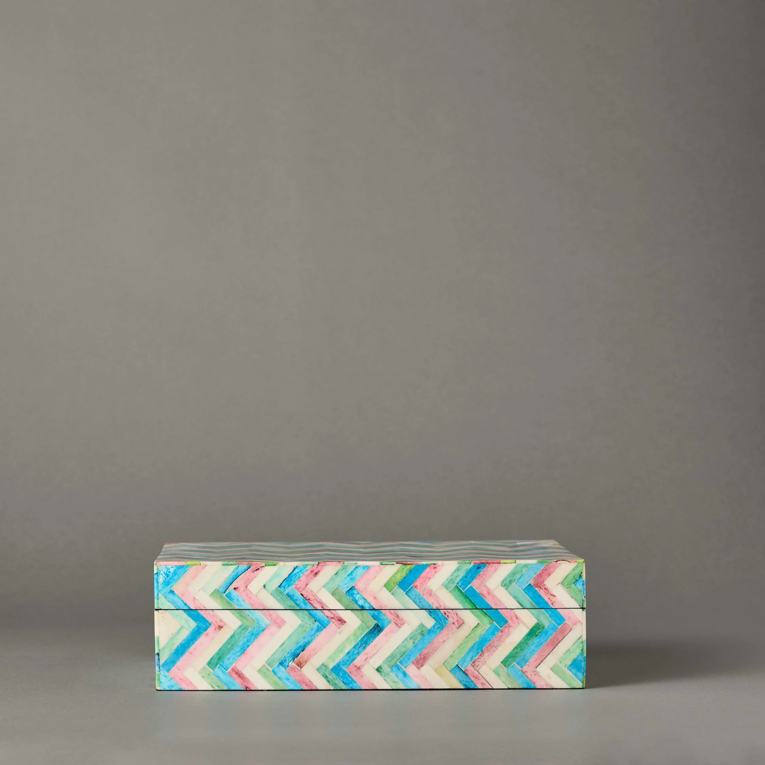 Pastel Chevron Box | Medium
