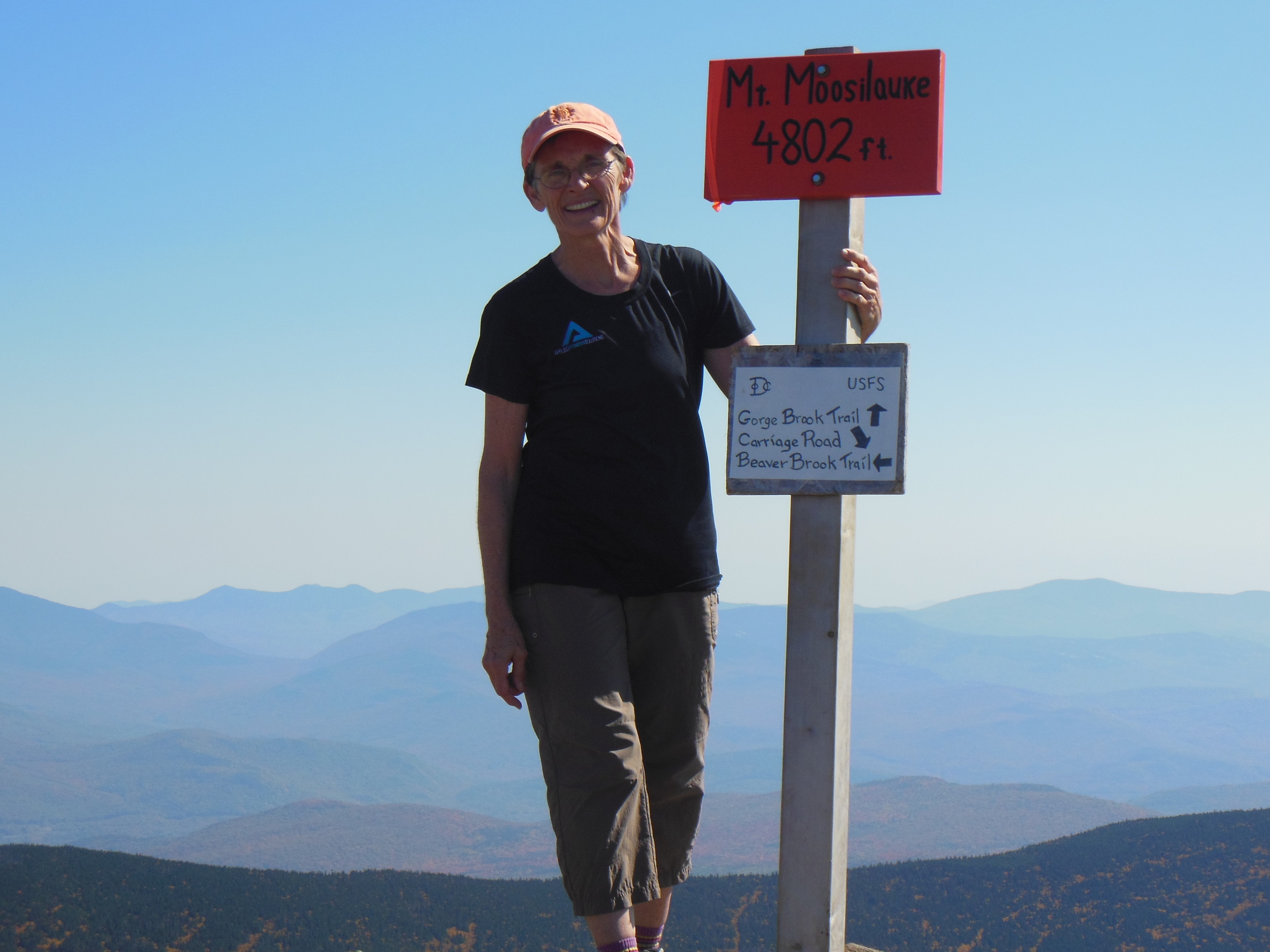 Helen on  summit of Mt. Moosilaucke.JPG