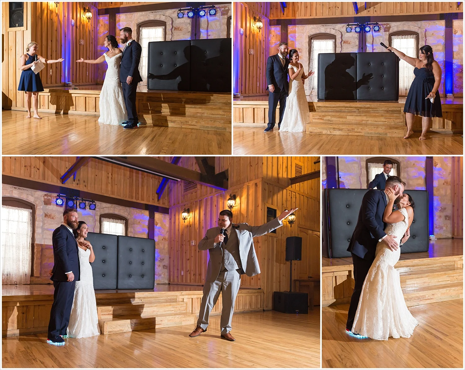 Toasts, summer blush and navy wedding at Stone Hall at The Springs in McKinney, Texas, Jason & Melaina Photography, www.jasonandmelaina.com