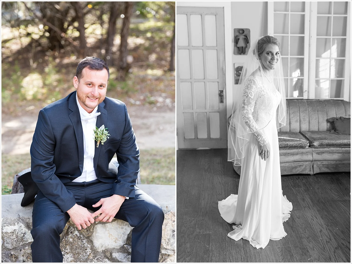 Bride and Groom portraits at Bear Creek wedding venue in Gatesville, Texas - Jason & Melaina Photography - www.jasonandmelaina.com