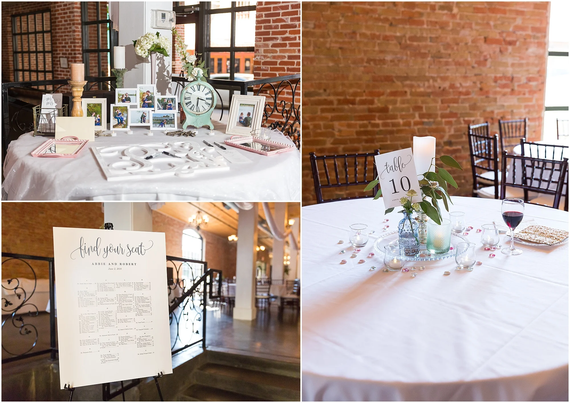 Reception details at Downtown warehouse wedding in Waco, Texas - www.jasonandmelaina.com