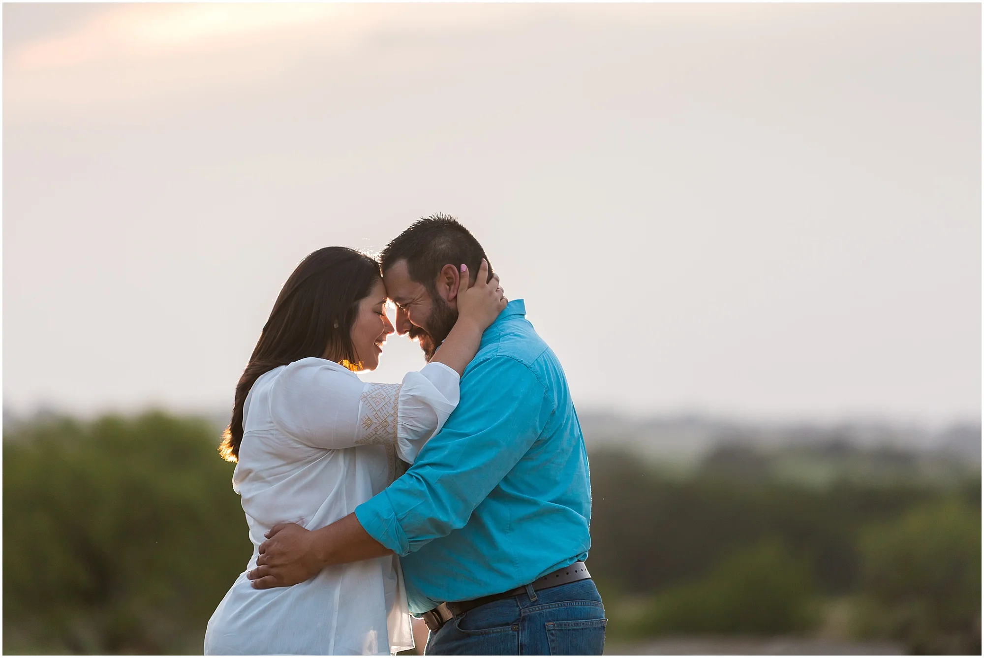 Romantic engagement portraits on a family ranch in Dublin, TX - Jason & Melaina Photography - www.jasonandmelaina.com