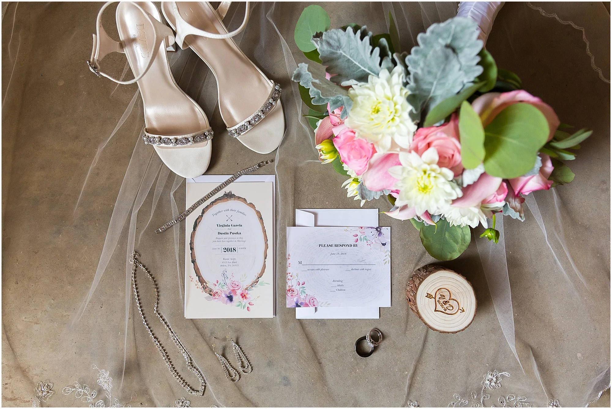 Bridal details from a rustic wedding in Belton, Texas - Jason & Melaina Photography - www.jasonandmelaina.com