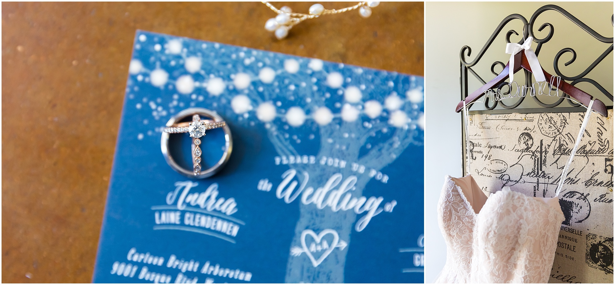 Diamond wedding band detail - summer wedding in Waco, Texas - Jason & Melaina Photography - www.jasonandmelaina.com