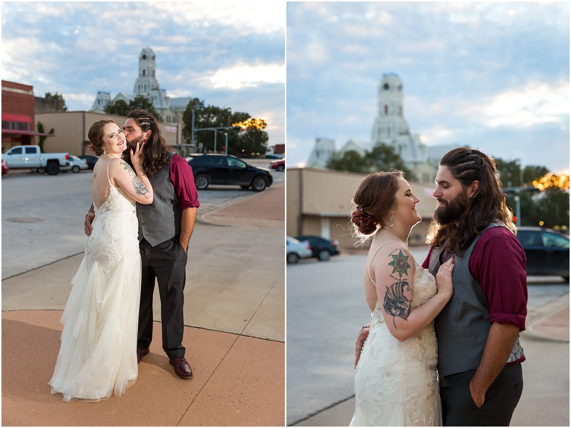 Sunset portraits in downtown Hillsboro, Tx - Jason & Melaina Photography - http://jasonandmelaina.com