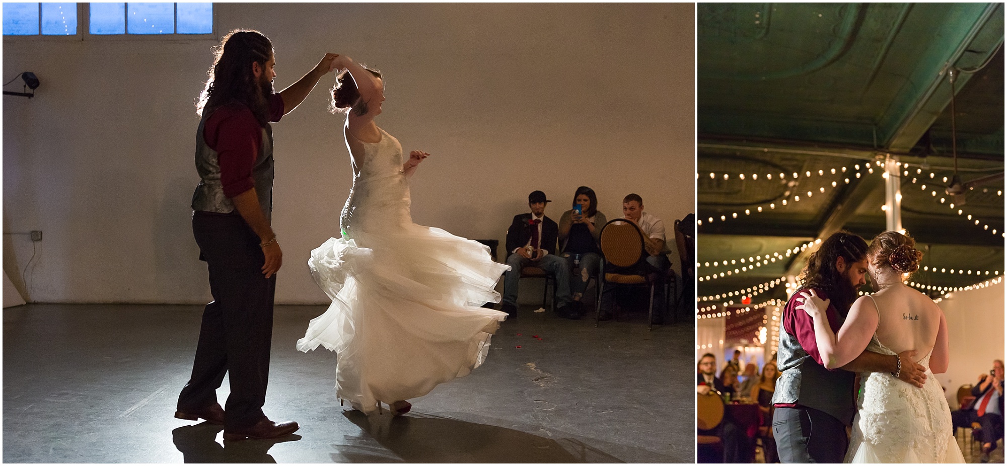 Reception details - Gothic Gatsby Reception - The Eagle Historic Warehouse - Jason & Melaina Photography - http://jasonandmelaina.com
