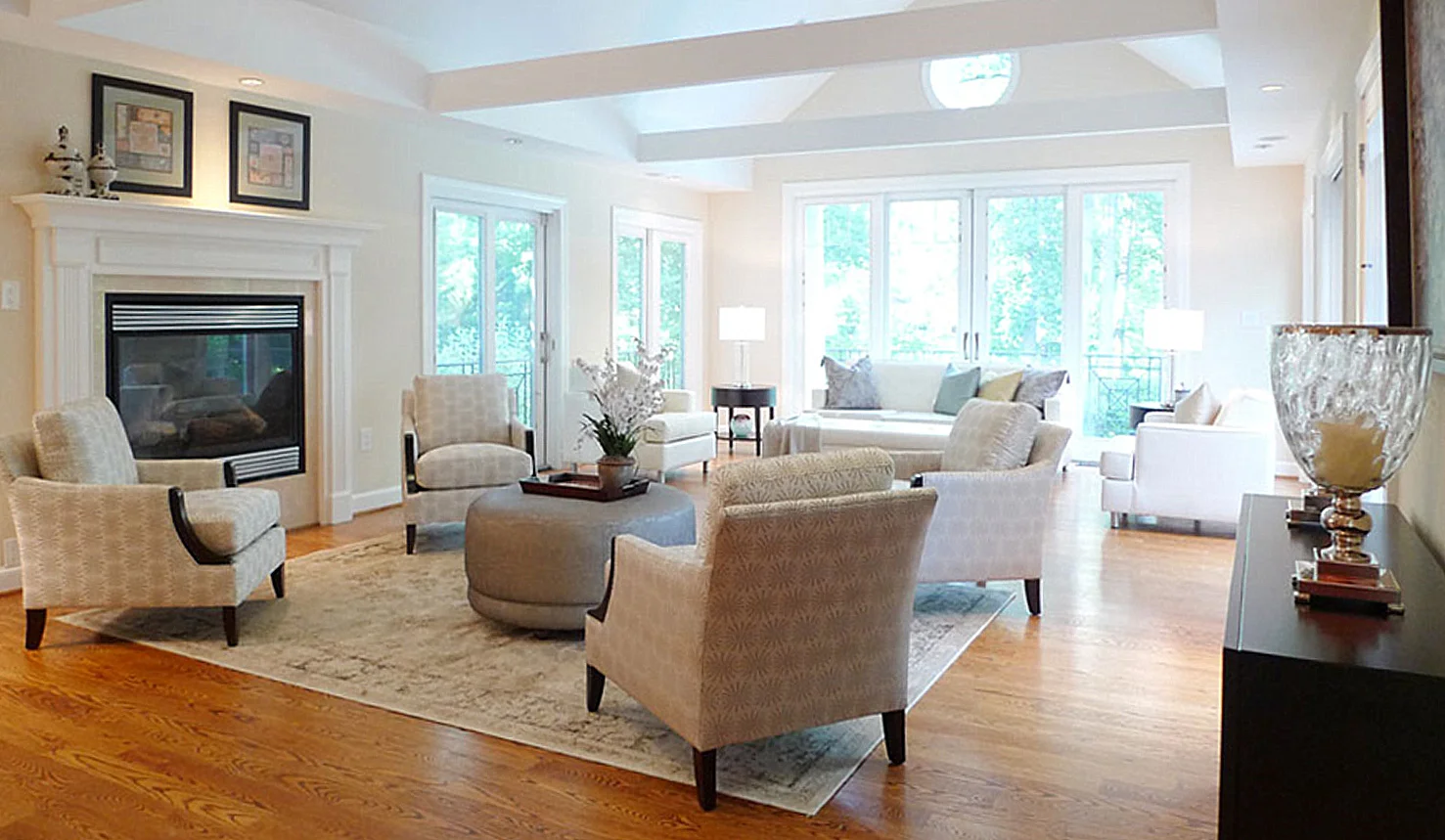 McLean Virginia home staging living room