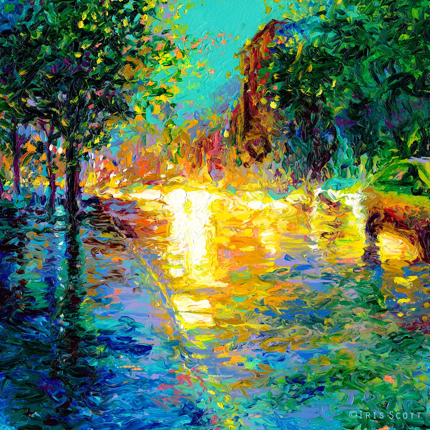 Brooklyn Dawn | 24x24 Original SOLD | Buy Prints