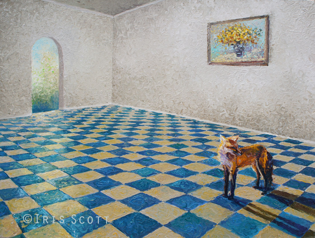 Fox in Her Den | 40x30in Original SOLD