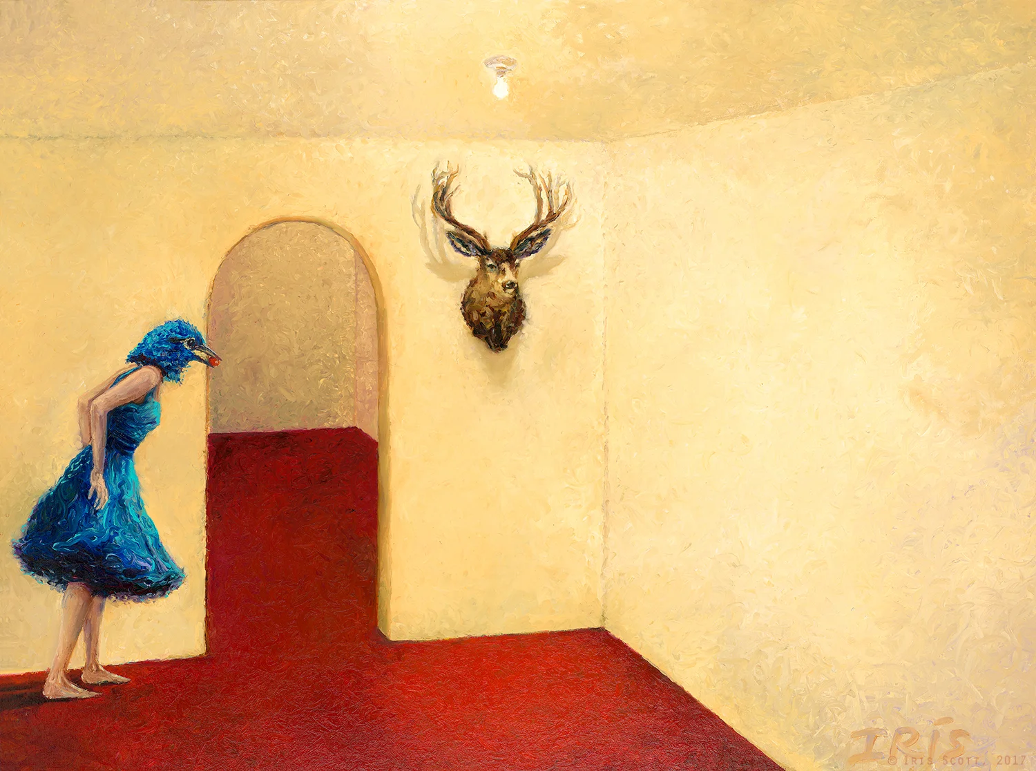 Blue Bird | 40x30in Original SOLD | Buy Prints