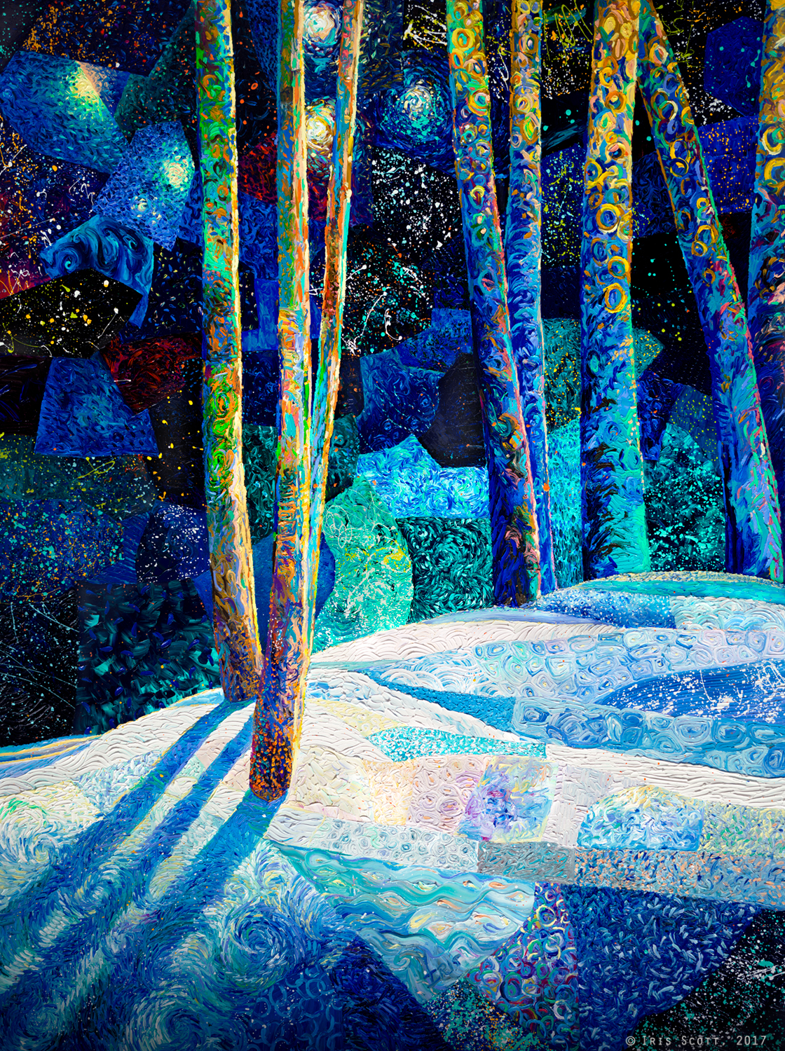 The Ion the Stitch and the Windows | 72x96in Original Sold | Prints