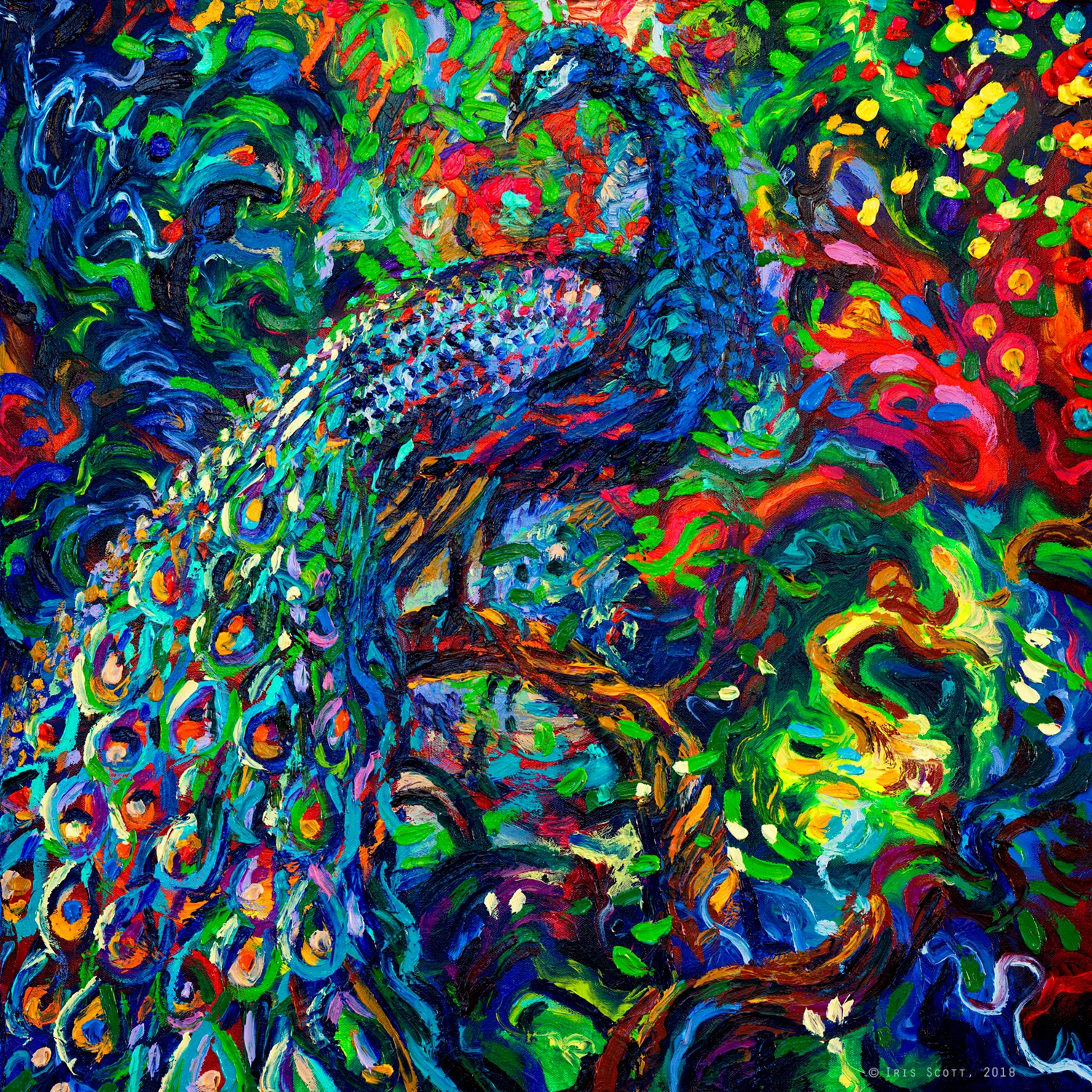 Bird's Eye View | 24x24in Original SOLD | Buy Prints
