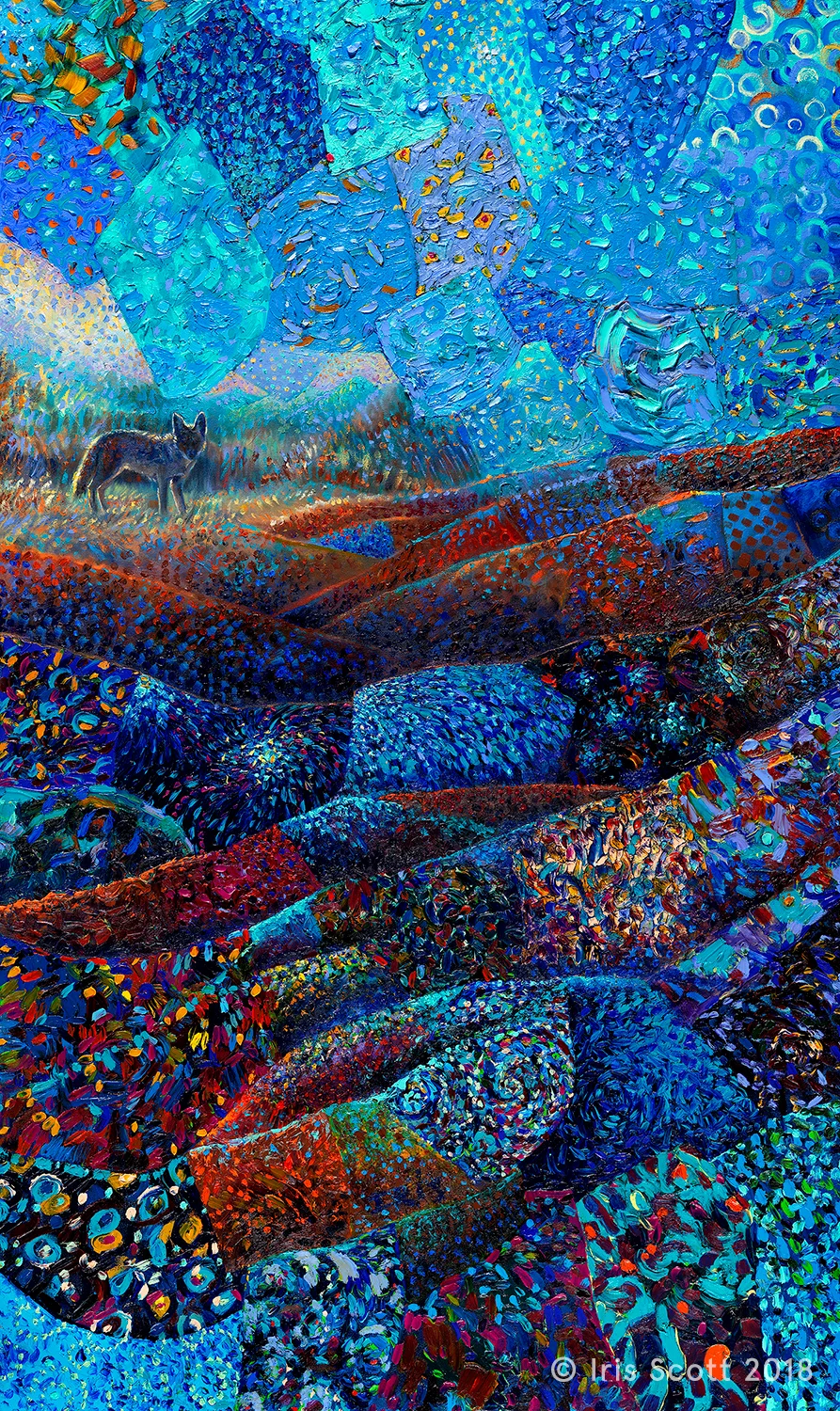 “Coyotyl” | 36x60in Original SOLD | Buy Prints Backstory