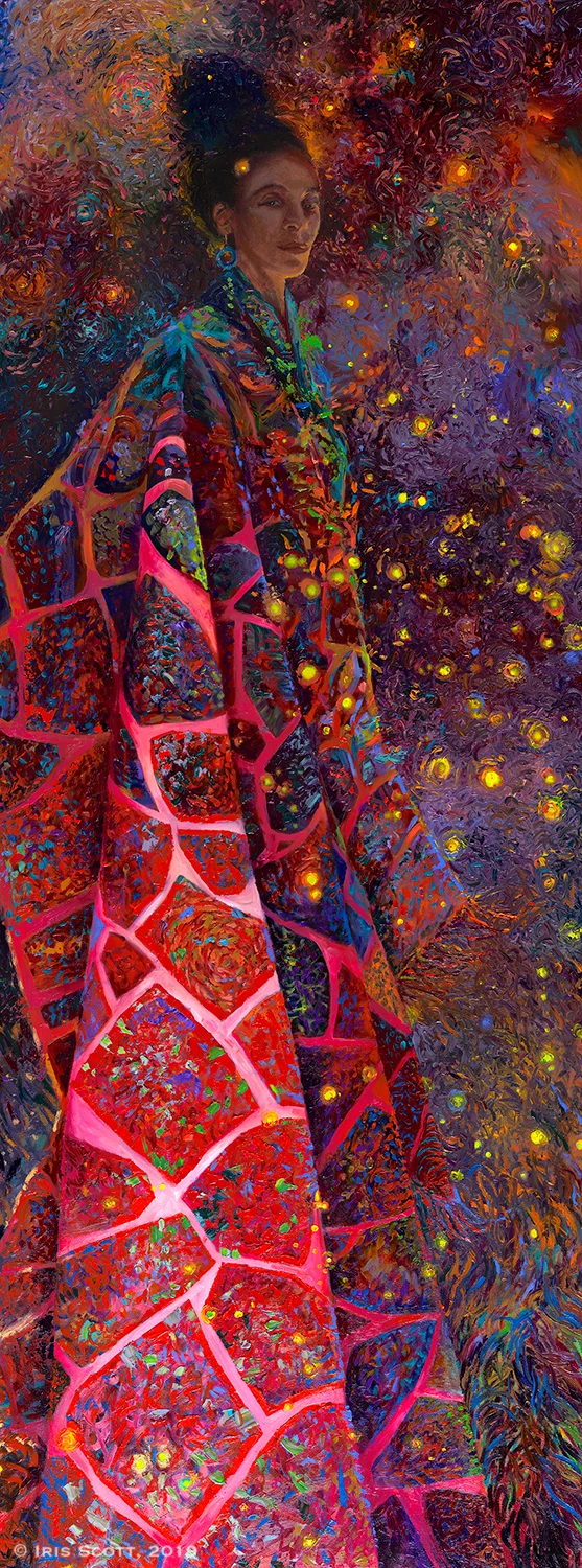Fuchsia Shamanka | 36x96in Original Available Backstory