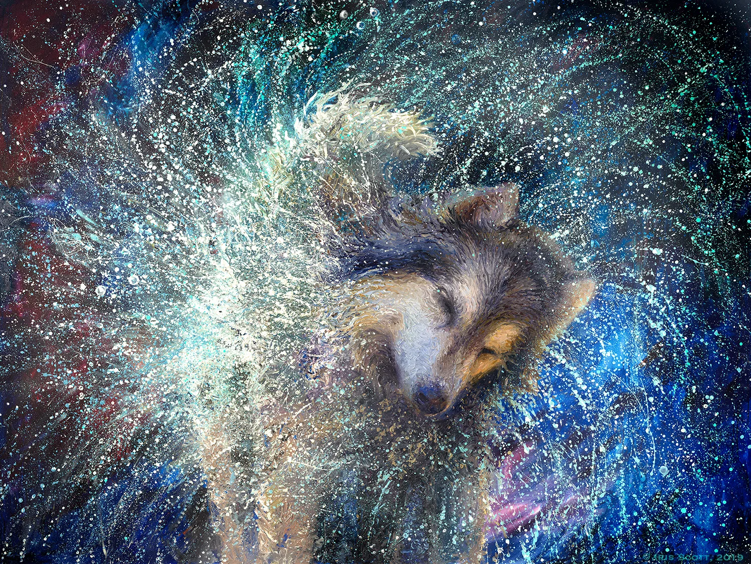 Luna the Sidereal | 72x96in Original SOLD | Buy Prints