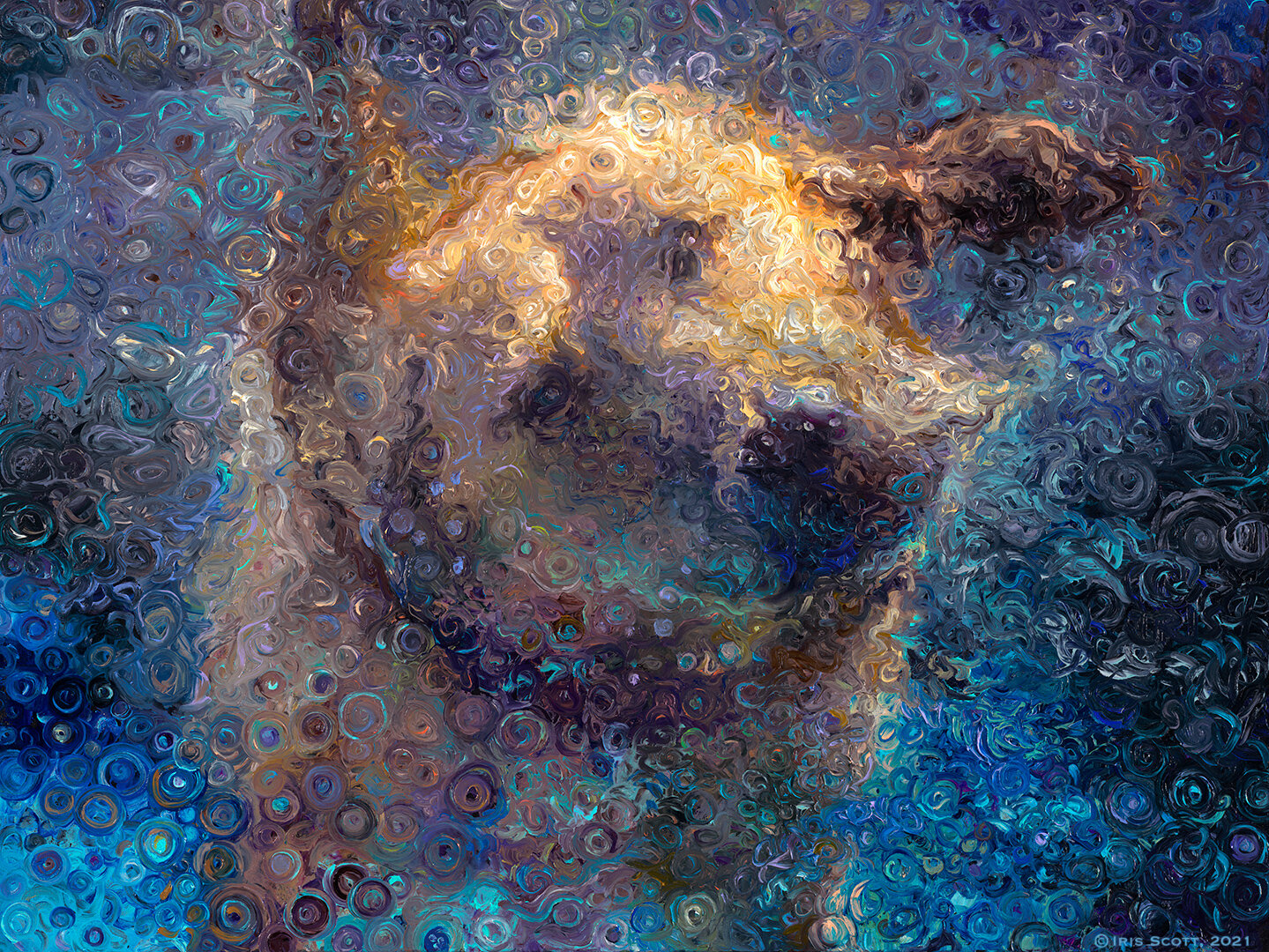 Entangled Atoms | 36x48in Original Sold | Prints