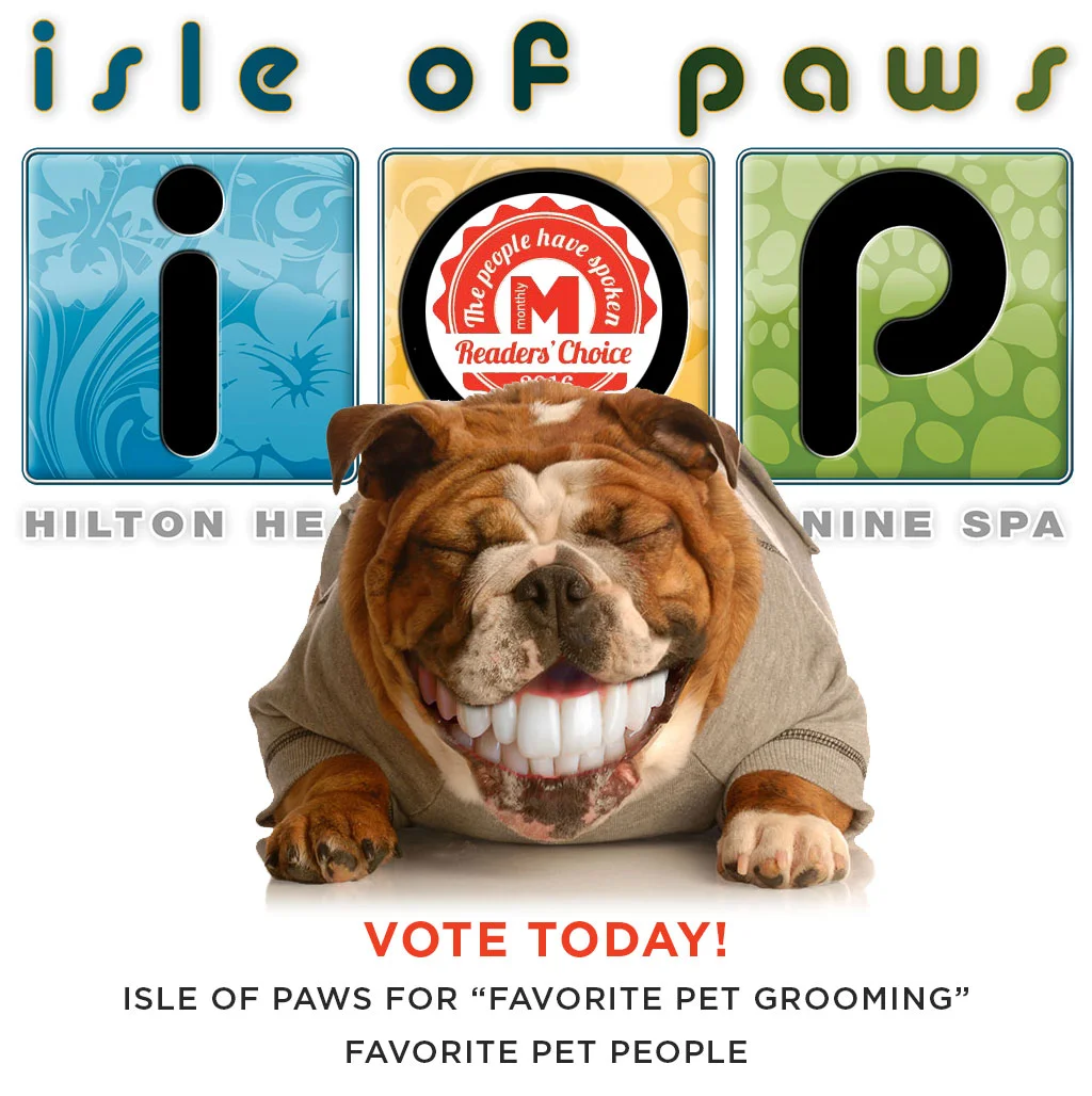 Please Vote Isle of Paws FAVORITE PET GROOMER - HHM Readers Choice Awards