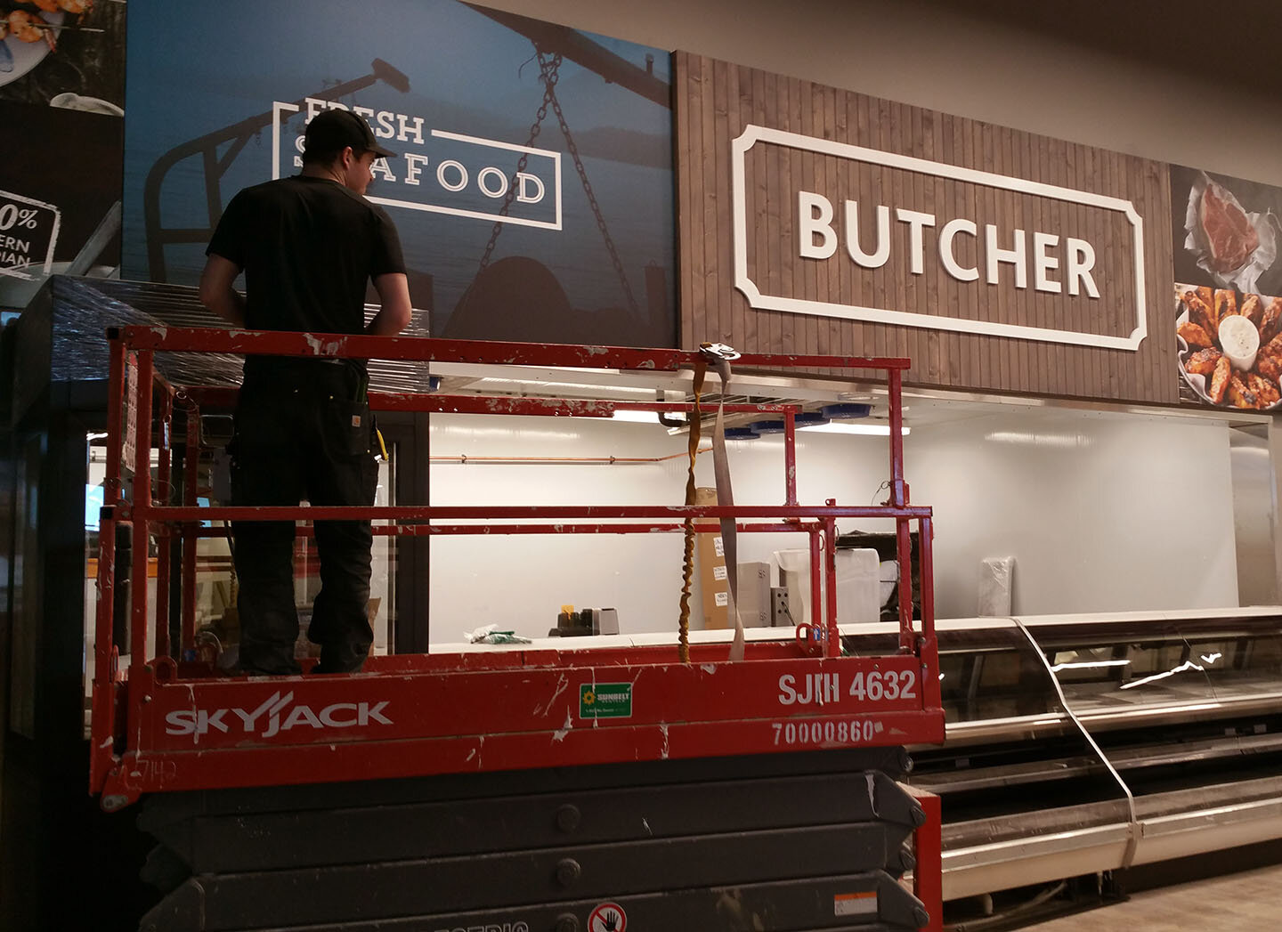 Co-op Food Store // Meat Dept. Sign Install