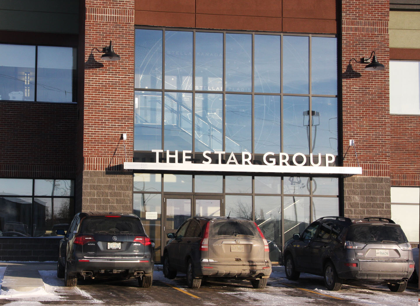 The Star Group // Signage and entrance graphic (Wallpaper)